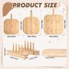 Tabla de Cortar de Madera con Mango, Soporte de Almacenamiento Incorporado, Tabla de Cortar Fruta Colgante, Tabla de Cortar de Madera Maciza