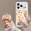 Funda Magnética Gato de Pan para Apple 18 Pro Max, Nuevo iPhone 17 con Soporte, Popular Funda Serie 16