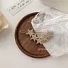 Grampo de Cabelo de Celebridade da Internet Coreana Cheio de Diamantes, Presilha Lateral Estrela Cintilante, Presilha para Franja, Versátil Grampo para Parte de Trás da Cabeça de Menina Acessório de Cabelo
