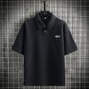 Verão Nova Camisa Polo De Manga Curta Estilo Hong Kong Moda Lapela T-shirt Júnior Casual Cor Sólida T-shirt All-match Top