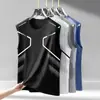 [Entrega Rápida] Chaleco Camiseta sin Mangas de Secado Rápido Seda Helada Top Deportivo Holgado Manga Corta para Correr Ropa de Entrenamiento Fitness