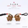 Cadena para Teléfono Móvil con Borla Colgante Caballo del Zodiaco de Madera de Durazno Sándalo Verde Llavero para Hacerse Rico Rápido Encanto de Bolsa de Buena Suerte Año del Caballo