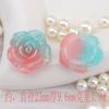 Nuevos accesorios de resina de luciérnaga y rosa con lámina de oro para hacer funda de teléfono DIY, hebilla de zapato, decoración de bolsa de materiales para ramo