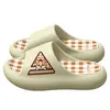 Pantuflas de mujer con bloques de color para el verano de 2026, nuevas sandalias lindas de dibujos animados de EVA para interior, hogar, baño, antideslizantes para mujer