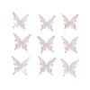 Mariposa tridimensional de bronceado con agujero pasante, haciendo cuentas sueltas con cuentas, colgante, bolsa de material, DIY, colgante para funda de teléfono móvil, decoración colgante para coche