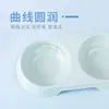 Comedero Doble para Mascotas Forma Ovalada de Paja de Trigo para Gatos y Perros, Comedero de Doble Uso para Comida y Agua, Suministros para Mascotas al por Mayor