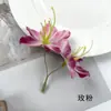 Flores Pequeñas de Simulación Cadena de Flores de Begonia de 2 Pétalos DIY Tocado de Flores Lila Pasador Material de Flor Accesorios Fotografía Arte Floral Pequeños Adornos