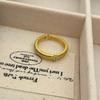 Anillo Antiguo de Plata Esterlina S925 Retro Diamante Flash Dibujo de Alambre para Mujer Nicho de Alta Gama Lujo Ligero Versátil Anillo Abierto
