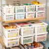 Caja de almacenamiento de artículos diversos, cesta de plástico para armarios del hogar, cesta de almacenamiento para refrigerios y juguetes, caja de almacenamiento grande, cesta de almacenamiento