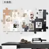 Decoración de Pared Adhesiva Estilo Ins Transfronterizo Fondo Rompecabezas Tridimensional Tablero de Fieltro Tablero de Mensajes de Pared Pared de Fotos de Fieltro