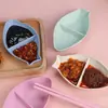 Prato de Molho Transfronteiriço de Palha de Trigo, Prato Criativo em Formato de Peixe Estilo Japonês para Tempero, Prato Dividido para Mesa de Jantar Doméstica, Prato para Vinagre, Prato para Molho de Soja