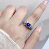 Anillo de plata S925 Vintage Vintage Vintage Artesanal anillo de pareja simple regalo