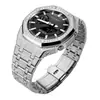 Caixa de Relógio Modificada Ga2100 Cheia de Diamantes, Kit Metálico Casio Aço Inoxidável Ap Oak Caixa Protetora Integrada