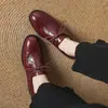 Zapatos de Mujer Estación Independiente Modelo de Exportación 2025 Principios de Primavera Casuales de Tacón Bajo para Mujer Talla 33-43 Con Cordones Delanteros Casual