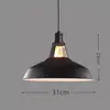 Lámpara de araña creativa de estilo industrial retro simple para comedor, adecuada para restaurantes de hot pot y bares, con una pantalla de lámpara vintage en blanco y negro