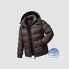 Chaqueta de Plumas para Hombre con Capucha Desmontable, Nueva Chaqueta Acolchada de Alta Gama con Relleno de Plumón de Pato, Resistente al Frío y Cálida
