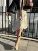 Para Artículo Exclusivo de Venta Caliente Transfronteriza Primavera 2026 Nuevo Estilo Europeo y Americano Elegante Falda Irregular con Volantes de Lunares