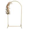 Soporte de arco de hierro dorado en forma de U para fiestas, bodas, fiestas, decoración de fondo