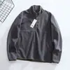 Item Único Japonês! Lã Polar Dupla Face! Moletom Casual com Zíper Parcial de Fábrica Masculino e Feminino