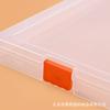 Caja de Plástico Transparente Cuadrada Caja de Piezas de Ferretería Caja de Herramientas Organizador de Juguetes Caja de Almacenamiento Caja Exhibidora de Joyería para Arte de Uñas