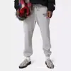 Pantalones Largos Casuales Unisex con Estampado de Letras Logo y Cordón Estilo Básico Tinta Salpicada Ropa de Pareja