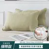 Cuatro capas de tira de gasa de algodón puro toalla para almohada un paquete de tamaño ampliado engrosada antideslizante que no suelta pelusa suave amigable con la piel transpirable toalla para almohada