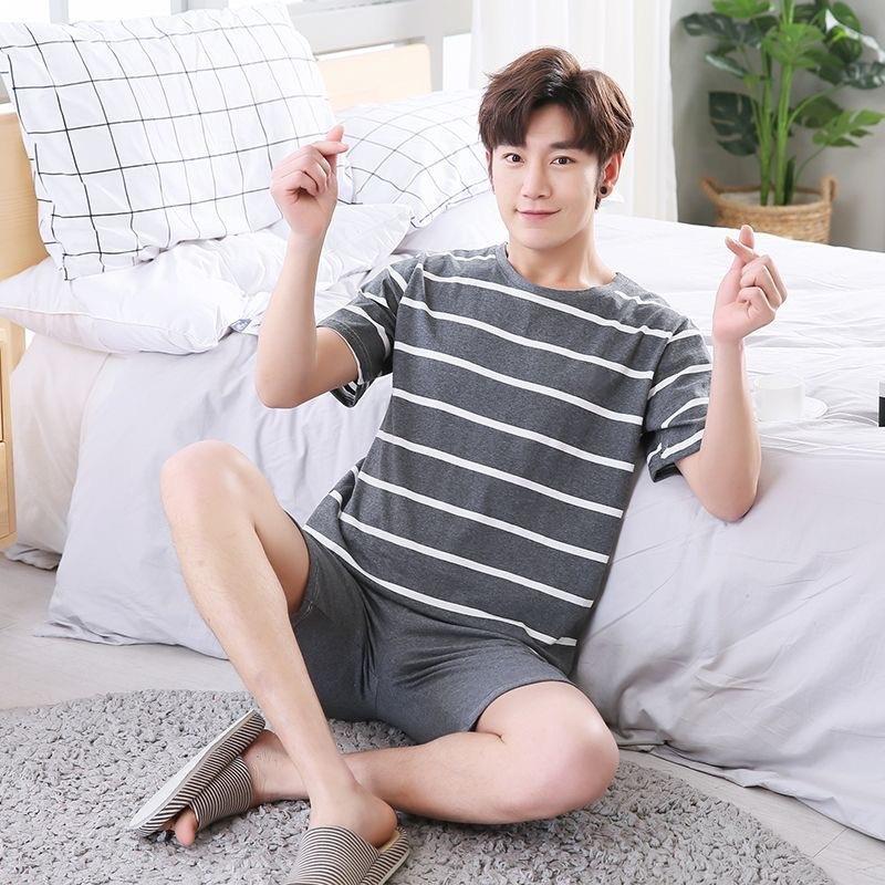 男士睡衣夏季短袖短裤详情图10