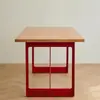 Magis Brut Mesa Vermelha Aço Carbono Mesa de Jantar Mesa de Estudo Perna de Mesa Suporte de Perna de Mesa Tamanho Cor Podem Ser Personalizados