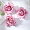 Cabeza de Flor de Rosa Artificial en Relieve de 12 cm con Borde Rizado, Cabeza de Flor de Rosa Té para Decoración de Hotel, Arreglo Floral, Flor Decorativa, Flor Artificial al por Mayor