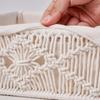 Cesta de Armazenamento Tecida Estilo Ins Cesta de Armazenamento Decorativa Tecida em Corda de Algodão Caixa de Armazenamento Cesta de Armazenamento de Lanches e Utensílios Domésticos