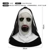 Máscara de Terror de Monja de Ojos Amarillos Disfraz Fiesta Película Oculta Máscara Fiesta de Halloween Accesorio de Broma