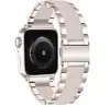 Correa de tres eslabones de metal y resina de fábrica para Apple iwatchS8/SE4/5/6/7/9 generación correa nueva