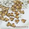 Pedras de strass marrom melardo para nail art, strass pontiagudos amarelo esfumaçado cintilantes, decorações de unha mistas de ovo de pombo e bala de rocha
