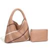 Bolso Tote de Gran Capacidad para Comercio Exterior 2025 Nuevo Cesta de Verduras Tejido a Mano Bolso de Mujer de Mano Casual Versátil Bolso de Axila