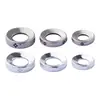 Anillo de Cierre Separador de Plata de Ley de 7-8-9 mm para Pulsera Tradicional de Semillas de Coco Estrella y Luna Anillo de Cierre Separador Estrella