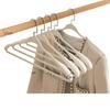 Nuevos Percheros Curvos Engrosados de Lujo Ligero Percheros para Ropa de Adultos de Uso Doméstico de Gama Alta Perchero sin Costuras para Proteger los Hombros