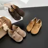 Otoño 2026 Nuevo 9cm Tacón Oculto Zapatos Birkenstock Mujer Suela Gruesa Zapatos para Personas Bajas Versátiles Retro Planos Mujer