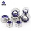 Tuerca de seguridad de acero inoxidable 304/201/316 tapa de seguridad antideslizante pulgada diente fino inverso con tuerca de seguridad de almohadilla