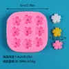 Uma Variedade de Moldes de Silicone de Flores Pequenas, Moldes de Silicone para Bolos de Fondant, Flores, Folhas, Decorações de Sobremesas