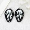 Venta caliente transfronteriza acrílico de doble cara Halloween amor mueca película aretes collar llaves