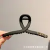Presilha de Tubarão Grande de Cristal de Luxo de Alto Padrão para Cabelo Feminino Moda Versátil Presilha para a Parte de Trás da Cabeça Nova Presilha de Cabelo Acessório de Cabeça