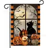 2026 Bandera de Jardín de Halloween Nueva Producto Transfronterizo Más Vendido Serie Cuervo Fantasma Calabaza Bandera Decorativa para Patio Jardín
