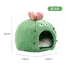 Tianyuan Pet Ninho Personalizado para Gato Cama para Gato Formato de Cacto Tapete de Dormir Saco de Dormir Espesso e Quente Ninho para Pet Casa de Gato Casa de Cachorro