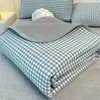 Funda de Cama de Algodón Clase A Juego de Tres Piezas Otoño e Invierno Forro Polar Colchón Terciopelo Leche Bebé Sábanas de Cama Colchón Acolchado Almohadillas de Algodón Puro