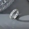 Anillo de Hielo Roto, Estilo Frío Personalizado, Anillo Abierto de Lujo Ligero, Anillo Sencillo y Súper Brillante Liso, Anillo para Dedo Índice para Mujer