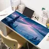 Alfombrilla de Ratón de Fábrica Original Antideslizante y Resistente a Manchas Pad de Escritorio Creativo Serie Paisaje Grande Engrosada Alfombrilla de Ratón para E-Sports