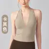Top de ginástica com gola halter para mulheres, decote em V em tela, adequado para corrida, esportes, Pilates e treinos de fitness