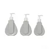 En Stock 300ml 400ml 500ml Botellas de Plástico para Loción, Estilo Plano Gris, Botellas Vacías para Champú y Gel de Ducha