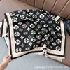 Bufanda jacquard de doble cara estilo japonés y coreano con pequeñas flores, imitación cachemir, versátil para otoño e invierno, chal cálido para mujer
