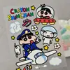 Adesivos Relevo Shin-Chan Desenho Animado 3D Criativo Shin-Chan DIY Caderno Capa de Celular Adesivos Versão Q